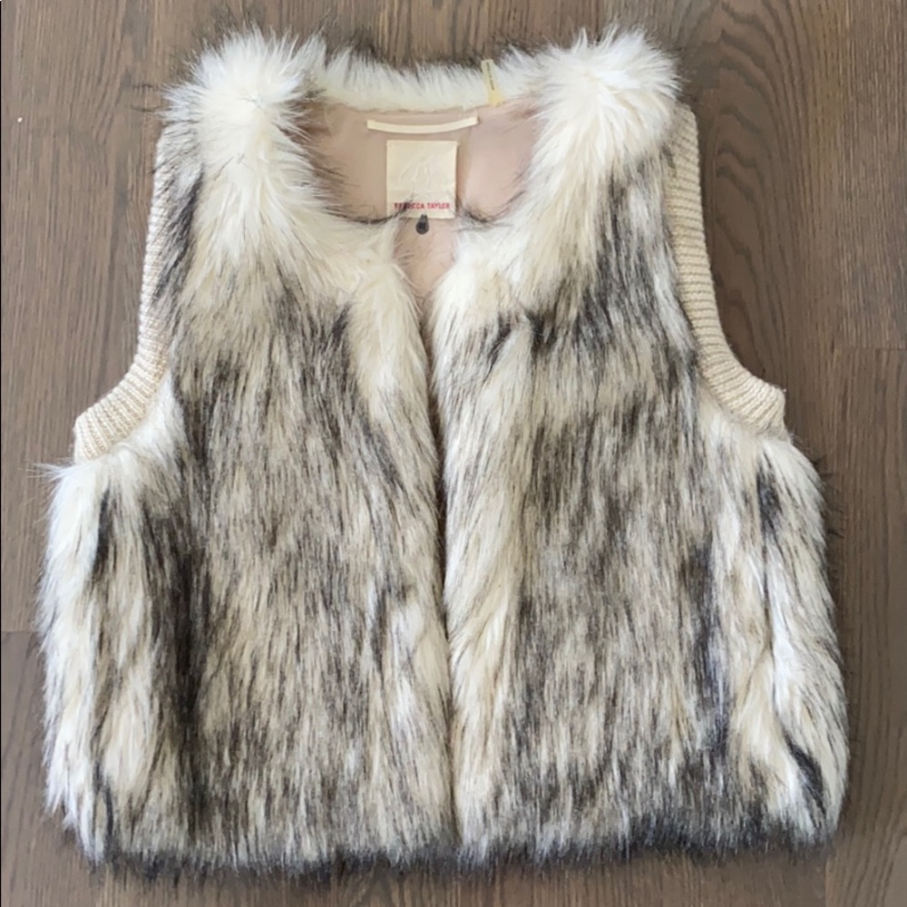 Rebecca Taylor Faux Fur Vest